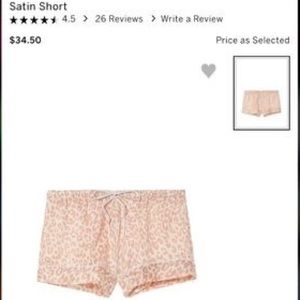 Victoria’s Secret Au Natural Satin Shorts